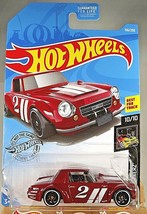 2019 Hot Wheels #156 Nightburnerz 10/10 DATSUN FAIRLADY 2000 Drk Red w/Blk DD8Sp - $7.50