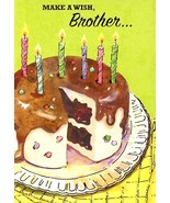 Make A Wish Brother - Birthday Greeting Card - 1366B - $2.79