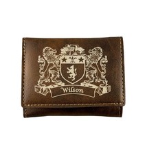 Wilson Irish Coat of Arms Rustic Leather Wallet - £19.94 GBP
