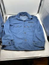 VINTAGE LEVI’S Jeans 1970&#39;s Orange Tab Denim Shacket Jacket Mens L Large... - $163.34