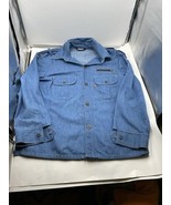 VINTAGE LEVI’S Jeans 1970&#39;s Orange Tab Denim Shacket Jacket Mens L Large... - $3,062.13 MXN