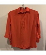ILLA ILLA Romper Button Front Orange Maternity  Size Large One Piece Sho... - $28.13 CAD