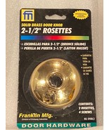 Franklin Mfg. (2) 2.5&quot; Rosettes Only (No Door Knobs) Solid Brass *NEW* jjj1 - $13.66 CAD