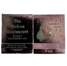 The Andrea Restaurant Vintage Matchbook Southboro Matches Unstruck Lot O... - $373.45 MXN