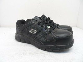 Skechers Women&#39;s Aluminum Toe SP Slip Resistant Safety Shoes 77A76553 Black 7M - £29.26 GBP