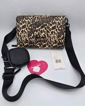 BETSEY JOHNSON Leopard XOMARLOP Crossbody Purse NWT - £40.51 GBP