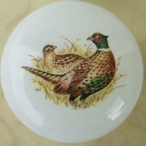 Ceramic Cabinet Knobs Knob w/ Pheasants #4 Pheasant - £3.54 GBP