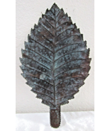 Vintage Maitland-Smith Verde Green Brass Pointed Leaf Centerpiece Tray - $147.89 CAD