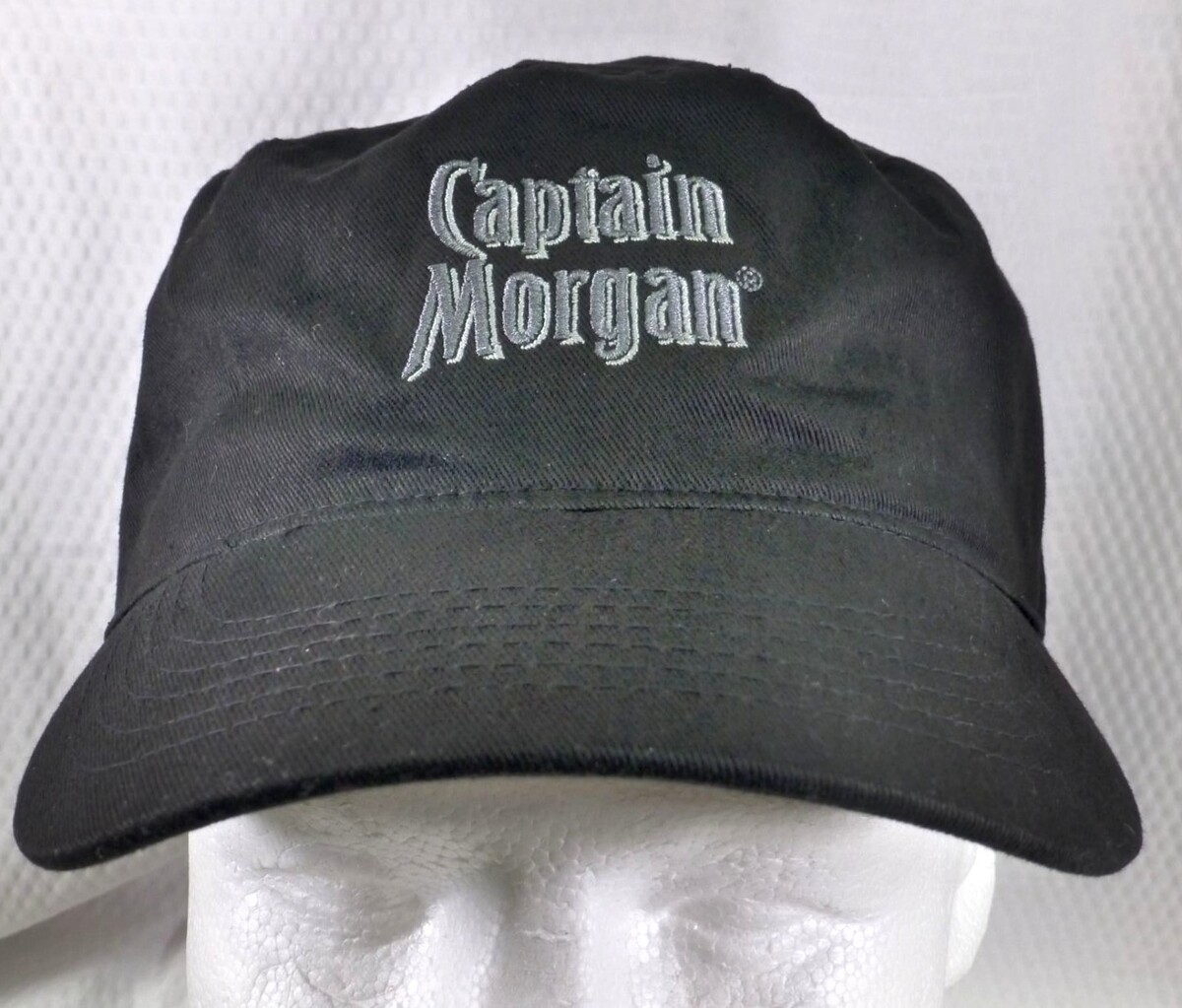 Captain Morgan Spiced Rum Black Cadet Cap Adjustable Strap Cotton Hat - $11.40
