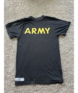 US Army PT T-Shirt Unisex Black APFU Physical Fitness Uniform Military S... - $9.24 CAD