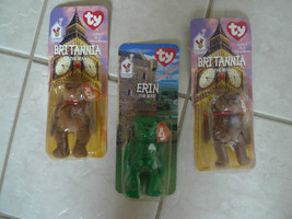 Lot Of Ty Mc Donald's Beanie Babies - Erin + Britannia The Bear Stuffed Toy New - $14.45