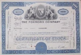 1 Foxboro Company Stock Certificate-1971 - Old Rare Vintage Scripophilly Bond VG - £31.32 GBP