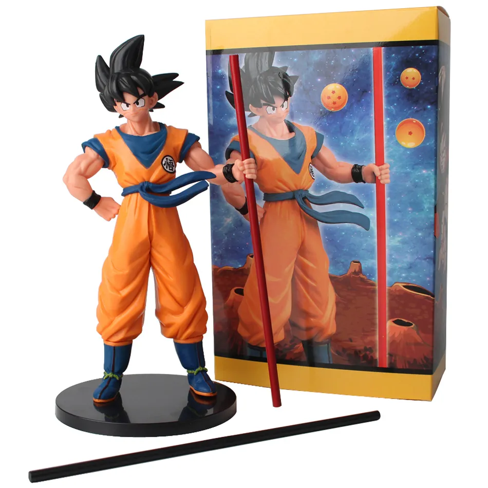 Hot Dragon Ball Son Goku Super Saiyan Anime Figure 22cm Goku DBZ Action Figure - £12.04 GBP+