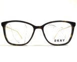 DKNY Eyeglasses Frames DK7001 237 Brown Tortoise Gold Square Full Rim 53... - $32.51
