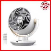 TurboSilent Air Circulator: 11&quot; Quiet Fan with Adjustable Tilt &amp; 90° Osc... - $87.29
