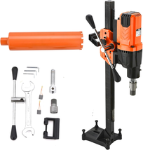8 in Wet Concrete Core Drill Rig with Stand Wheel, 750RPM Speed &amp; 1-1/4&quot;... - $494.10