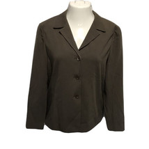 Rafaella NWT Women&#39;s Button Up Collared Blazer ~ Sz 10 ~ Greenish ~ Long Sleeve - £20.52 GBP