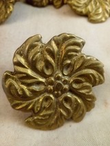 Antique Brass Button Mounts For Furniture - £7.07 GBP