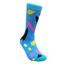 Colorful Feather Pattern Socks from the Sock Panda - $9.90