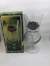 Hurricane Cocktail Glass Rainforest Cafe  8” Tall Orlando Souvenir - £4.68 GBP