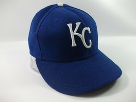 Kansas City Royals Hat 7 1/8 Fitted New Era 59 Fifty Blue MLB Baseball Cap - £18.78 GBP