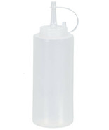SquEEze Dispenser 12 oz NOZZLE BOTTLE Clear Soft &amp; Squeezable Plastic Ap... - $16.43