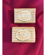 2 Vtg Avon Silk &amp; Honey Perfumed Soap Bar. 3 Oz Ea Factory Sealed - $218.06 MXN