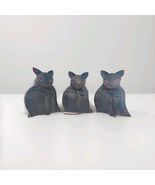 3 Metal Cat Tealight Candle Holders Indoor Outdoor Weathered Folk Art Pr... - $89.89 CAD