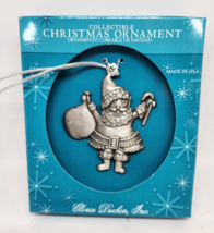 Gloria Duchin Santa Ornament Pewter New In Box - £7.58 GBP
