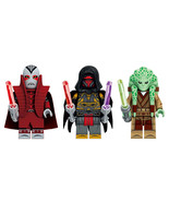 3Pcs Star Wars Minifigure Kit Fisto Darth Revan Darth Desolous Mini Bloc... - $347.54 MXN