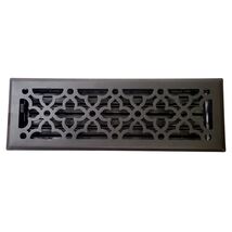 Signature Hardware 434757 Ballas 4" x 14" Floor Register - Black Powder ... - $29.90