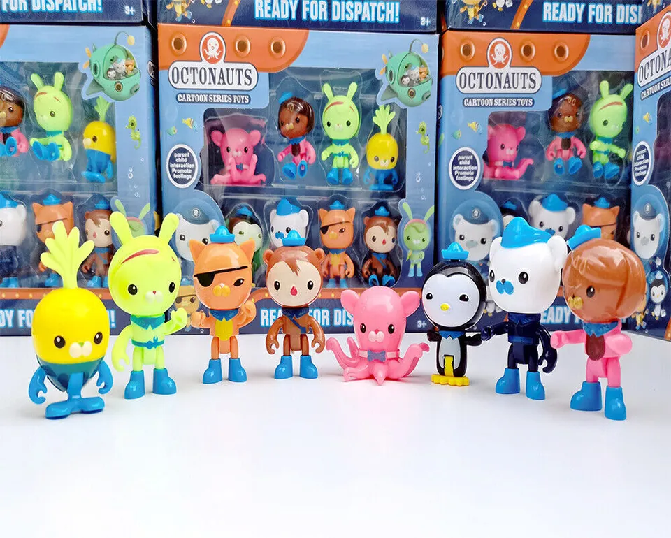 8Pcs Set The Octonauts Action Figure Doll Toy Barnacles Peso Kwazii Crew... - $28.99