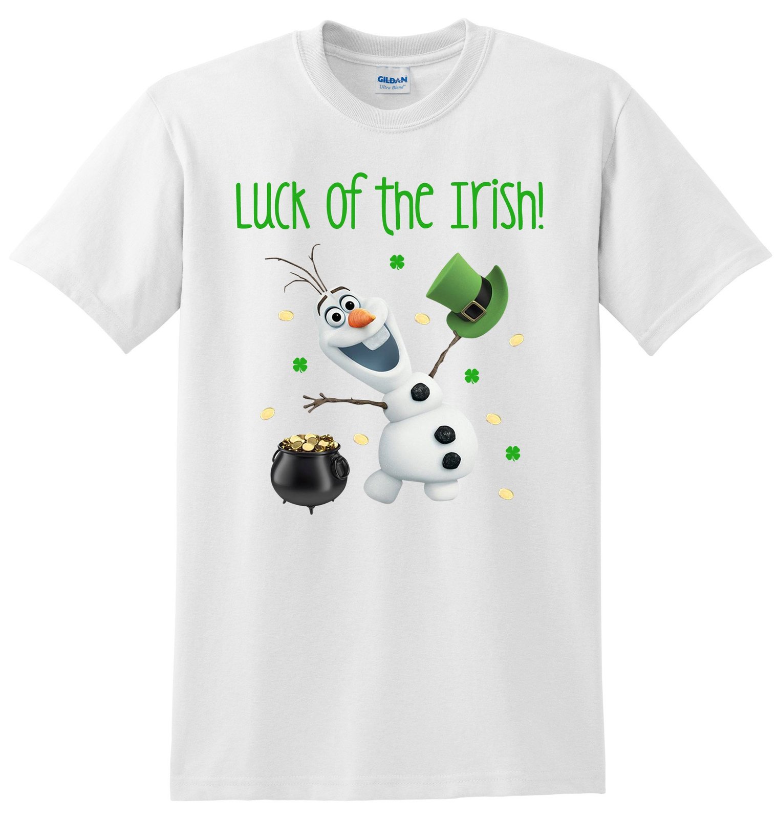 Primary image for Olaf St. Patrick's Day T-Shirt, Olaf St Patricks Day One Piece Romper