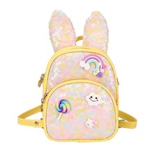 Fashion Sequins Rabbit Ears Backpack Children&#39;s Bling School Bags Cute Waterproo - £18.15 GBP