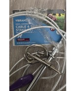 25&#39; Long Lead 60 lbs Dog Stake and Tie Lead - $337.20 MXN