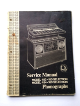 Rock Ola Model 453 454 Jukebox Service Manual Original 1974 Phonograph M... - £24.39 GBP