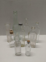 Lot Of 9 Vintage Clear Glass Bottles - Iroquois Bev, Swamp Root, Dr, Caldwell&#39;s+ - £19.80 GBP
