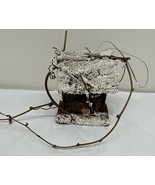 Brown Wood Bird House Feeder Christmas Ornament 3.5” - $13.85 CAD