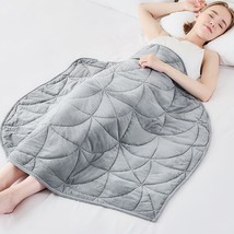 Weighted Lap Blanket 7Lbs, Cozy Soft Small Portable Weighted Blankets For Adults - £49.67 GBP