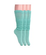 Scrunch Knee Socks 3 Pairs Lightweight Slouch Socks Size 9-11 - £9.49 GBP