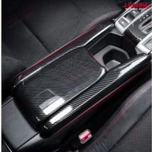 Carbon Fibre Centre Console Armrest Cover Trim For Honda Civic 16-19 FK8 - £52.27 GBP+