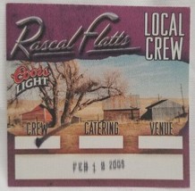 RASCAL FLATTS - ORIGINAL 2005 TOUR CONCERT TOUR CLOTH BACKSTAGE PASS - £7.99 GBP