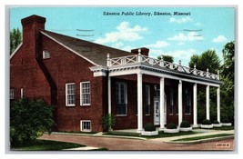 Sikeston Public Library sikeston Missouri MO Linen Postcard Z1 - £3.17 GBP