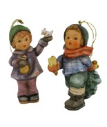 2 Goebel Berta Hummel Ornaments Peaceful Perch &amp; Fresh Christmas Tree - $319.50 MXN
