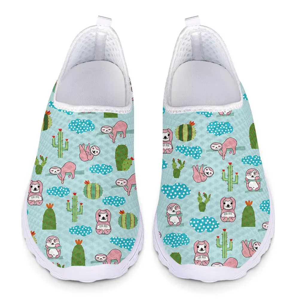 doginthehole Cute Sloth Pattern  Shoes Women Comfortable Sneakers for Ladies Gir - £146.16 GBP