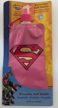 Superwoman Reusable Soft Bottle Foldable Freezeable Stands When Filled - £11.62 GBP