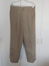 DOCKERS MENS PLEATED TAN KHAKI PANTS-34x29-CLASSIC FIT-100% COTTON-WORN ... - $6.79