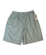 Vtg 90s Tail Womens Plaid Pleated Baggy Boyfriend Retro Golf Shorts Gree... - $24.74