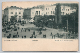 Athens Greece Place De La Constitution c1905 Postcard H44 - £9.44 GBP