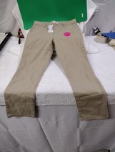 New, The Childrens Place Girls Uniform Skinny Chino Pants Sandy Size 6x-7 1 Pair - $18.95